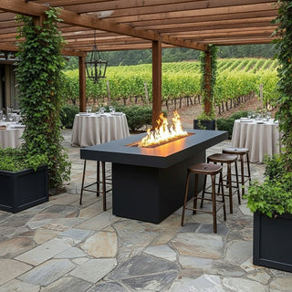 Lineo Bold Fire Pit Bar Table - Modofire