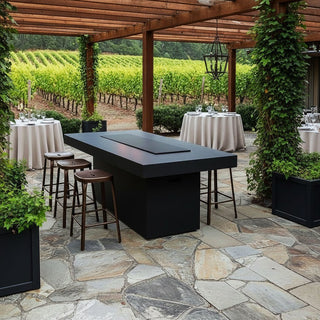 Lineo Bold Fire Pit Bar Table - Modofire