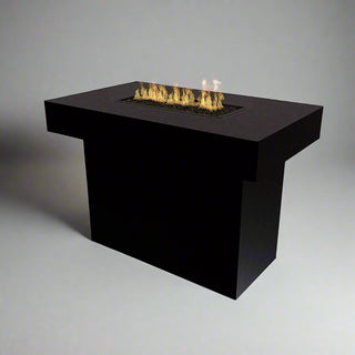 Lineo Bold Fire Pit Bar Table - Aluminum - Modofire