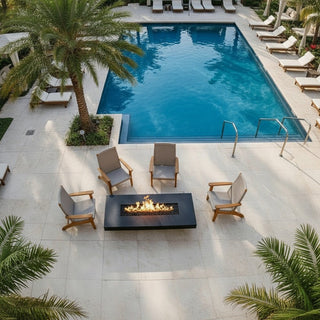 Lineo Bold Fire Pit Coffee Table - Modofire