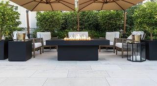 Lineo Bold Fire Pit Dining Table - Modofire