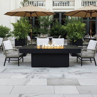 Lineo Bold Fire Pit Dining Table - Modofire