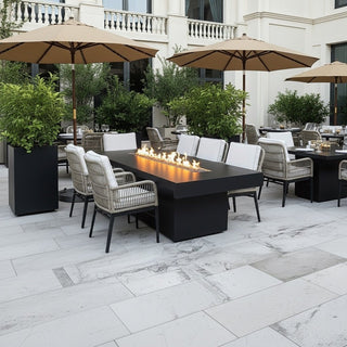 Lineo Bold Fire Pit Dining Table - Modofire