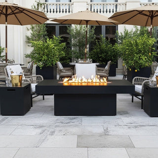 Lineo Bold Fire Pit Dining Table - Modofire