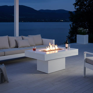 Lineo Bold Fire Pit Dining Table - Aluminum - Modofire