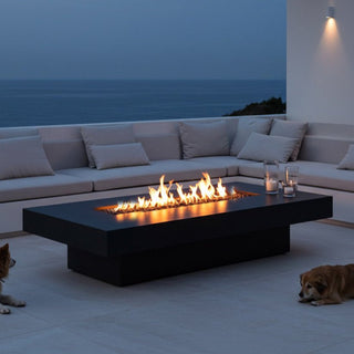 Lineo Bold Fire Pit Table - Aluminum - Modofire