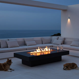 Lineo Bold Fire Pit Table - Aluminum - Modofire