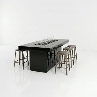 Lineo Bold Fire & Water Bar Table - Modofire