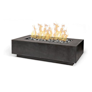 Lineo Cast Fire Table - Cast Stone Honed Finish - modofire🔥