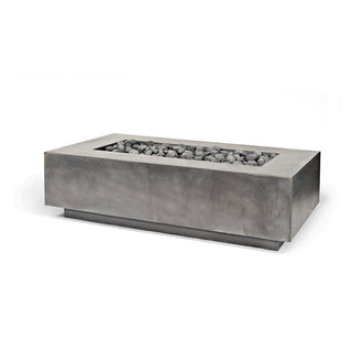 Lineo Cast Fire Table - Cast Stone Honed Finish - modofire🔥