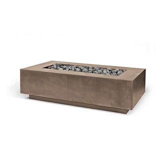 Lineo Cast Fire Table - Cast Stone Honed Finish - modofire🔥