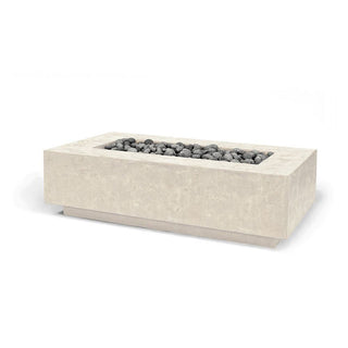 Lineo Cast Fire Table - Cast Stone Natural Finish - modofire🔥