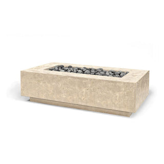 Lineo Cast Fire Table - Cast Stone Natural Finish - modofire🔥