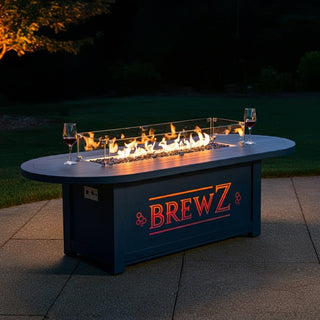 Lineo Custom Fire Pit Table - Branded - Patio Bar - modofire🔥