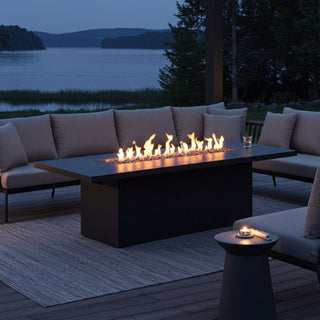 Lineo Dining Fire Table - Aluminum - Modofire