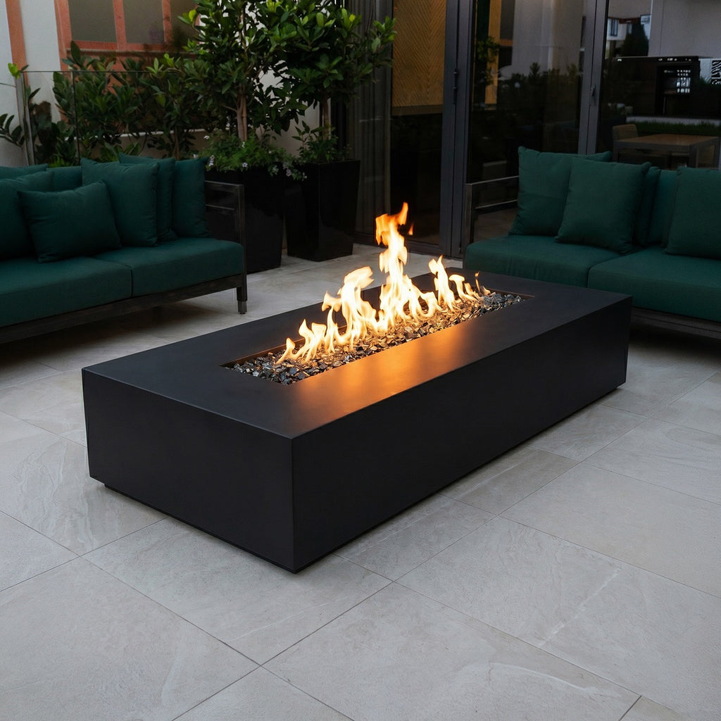 Lineo Fire Pit Table | Sleek Custom Aluminum by Modofire