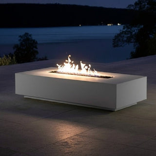 Lineo Fire Pit Table with Toekick - Aluminum - Modofire