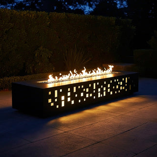 Lineo Top Custom Fire Pit Table - Illuminated - 2 - modofire🔥