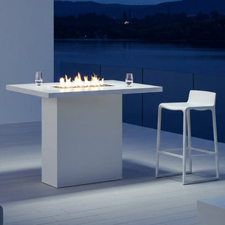 Lineo Top Fire Pit Bar Table - Aluminum - Modofire