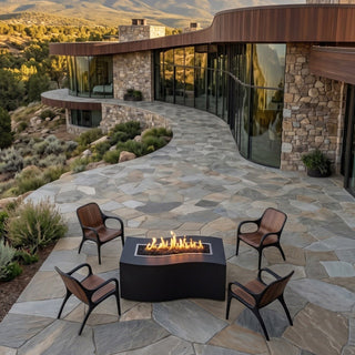 Lineo Wave Fire Pit • Hidden Tank • LP - Modofire