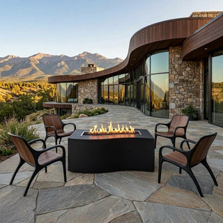 Lineo Wave Fire Pit • Hidden Tank • LP - Modofire