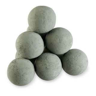 Lite Stone Fire Balls - Cape Gray - 4" - Set of 6 - Modofire