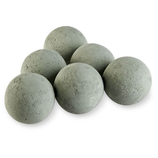 Lite Stone Fire Balls - Cape Gray - 4" - Set of 6 - Modofire