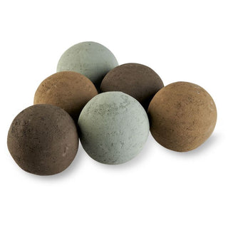 Lite Stone Fire Balls - Natural Stone - 4" - Set of 6 - Modofire