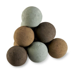 Lite Stone Fire Balls - Natural Stone - 4" - Set of 6 - Modofire