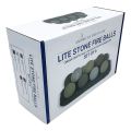 Lite Stone Fire Balls - Stainless Steel - 4" - Set of 6 - Modofire