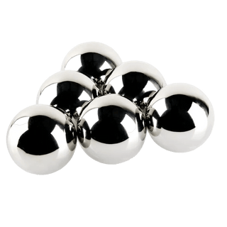 Lite Stone Fire Balls - Stainless Steel - 4" - Set of 6 - Modofire