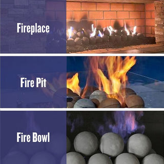 Lite Stone Fire Balls - Stainless Steel - 4" - Set of 6 - Modofire