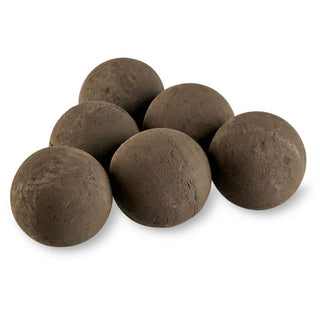 Lite Stone Fire Balls - Thunder Gray - 4" - Set of 6 - Modofire