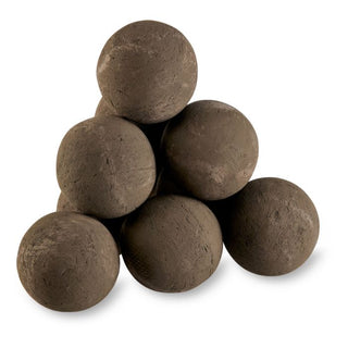 Lite Stone Fire Balls - Thunder Gray - 4" - Set of 6 - Modofire