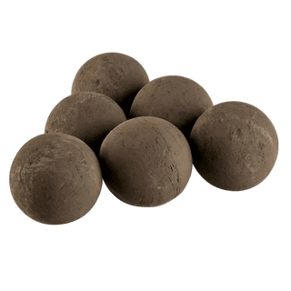 Lite Stone Fire Balls - Thunder Gray - 4" - Set of 6 - Modofire