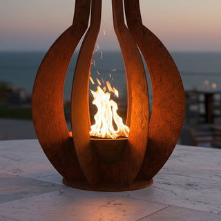 Lotus Ember Metal Fire Sculpture - Modofire