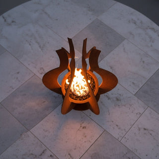 Lotus Ember Metal Fire Sculpture - Modofire