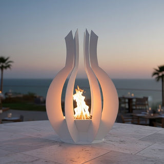 Lotus Ember Metal Fire Sculpture - Modofire