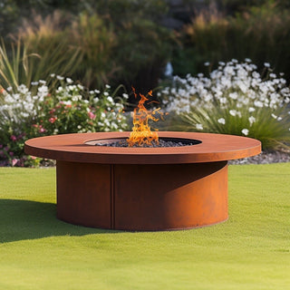 Mabel Round Fire Table - Corten Steel - Modofire