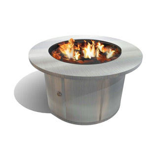 Mabel Round Fire Table - Stainless Steel - Modofire