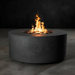 Manhattan Cylinder Round Fire Table - Concrete (GFRC) - Modofire