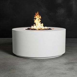 Manhattan Cylinder Round Fire Table - Concrete (GFRC) - Modofire