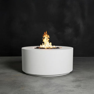 Manhattan Cylinder Round Fire Table - Concrete (GFRC) - Modofire