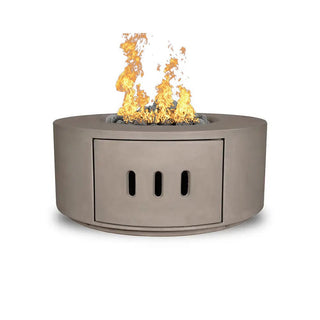 Manhattan Cylinder Round Fire Table LP - Concrete (GFRC) - Modofire