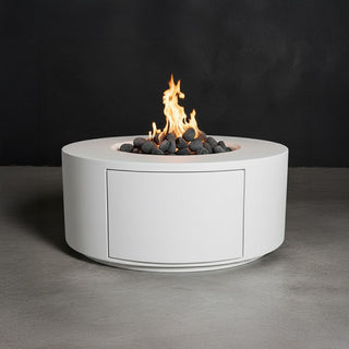 Manhattan Cylinder Round Fire Table LP - Concrete (GFRC) - Modofire