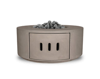 Manhattan Cylinder Round Fire Table (Propane) - Concrete (GFRC) - Modofire