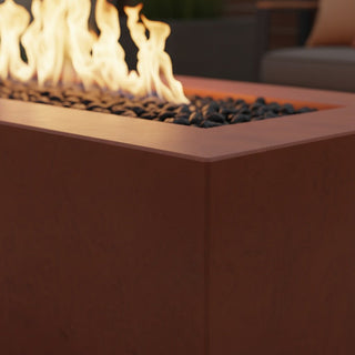 Manhattan Rectangle Fire Table - Concrete (GFRC) - Modofire