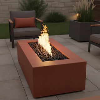 Manhattan Rectangle Fire Table - Concrete (GFRC) - Modofire