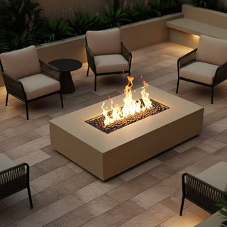 Manhattan Rectangle Low Fire Table - Concrete Manhattan Rectangle Low Fire Table - Concrete (GFRC) - Modofire