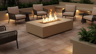 Manhattan Rectangle Low Fire Table - Concrete Manhattan Rectangle Low Fire Table - Concrete (GFRC) - Modofire